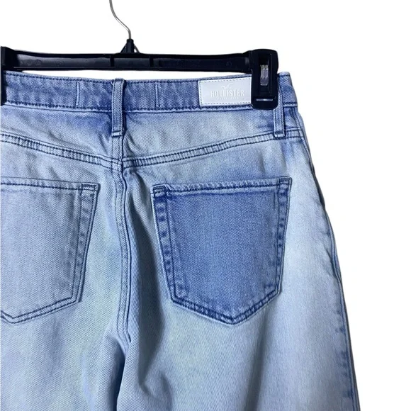 Y2K Hollister Womens Patchwork Ultra High Rise Dad Jeans Size 26 Festival Boho - Picture 6 of 10